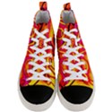  Graffiti Love Men s Mid-Top Canvas Sneakers View1