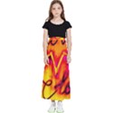  Graffiti Love Kids  Flared Maxi Skirt View1