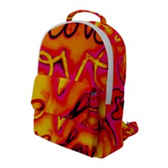  Graffiti Love Flap Pocket Backpack (large) by essentialimage365