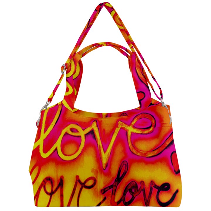  Graffiti Love Double Compartment Shoulder Bag