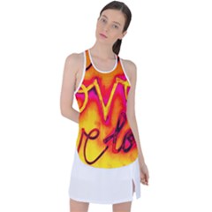  Graffiti Love Racer Back Mesh Tank Top by essentialimage365