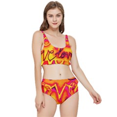  Graffiti Love Frilly Bikini Set by essentialimage365