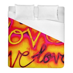  Graffiti Love Duvet Cover (full/ Double Size) by essentialimage365