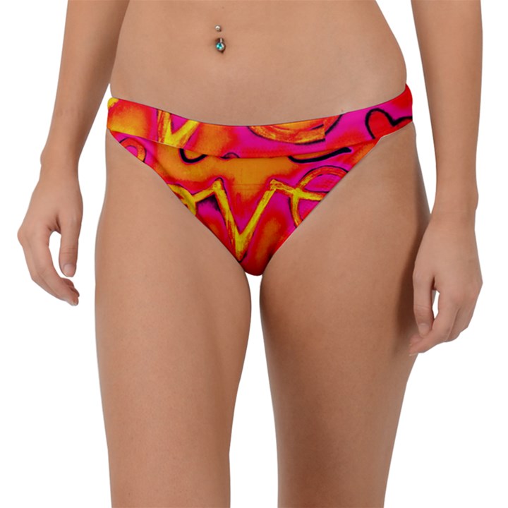  Graffiti Love Band Bikini Bottom