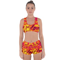  Graffiti Love Racerback Boyleg Bikini Set by essentialimage365