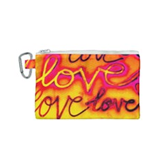  Graffiti Love Canvas Cosmetic Bag (small) by essentialimage365