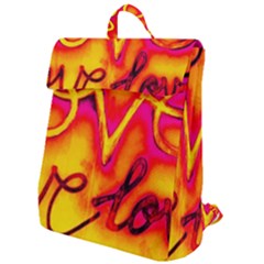  Graffiti Love Flap Top Backpack by essentialimage365