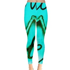  Graffiti Love Leggings  by essentialimage365