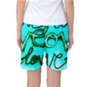  Graffiti Love Women s Basketball Shorts View2