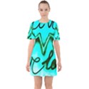  Graffiti Love Sixties Short Sleeve Mini Dress View1