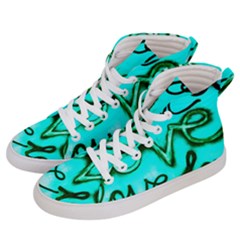  Graffiti Love Men s Hi-top Skate Sneakers by essentialimage365