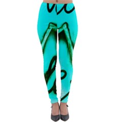  Graffiti Love Lightweight Velour Leggings by essentialimage365