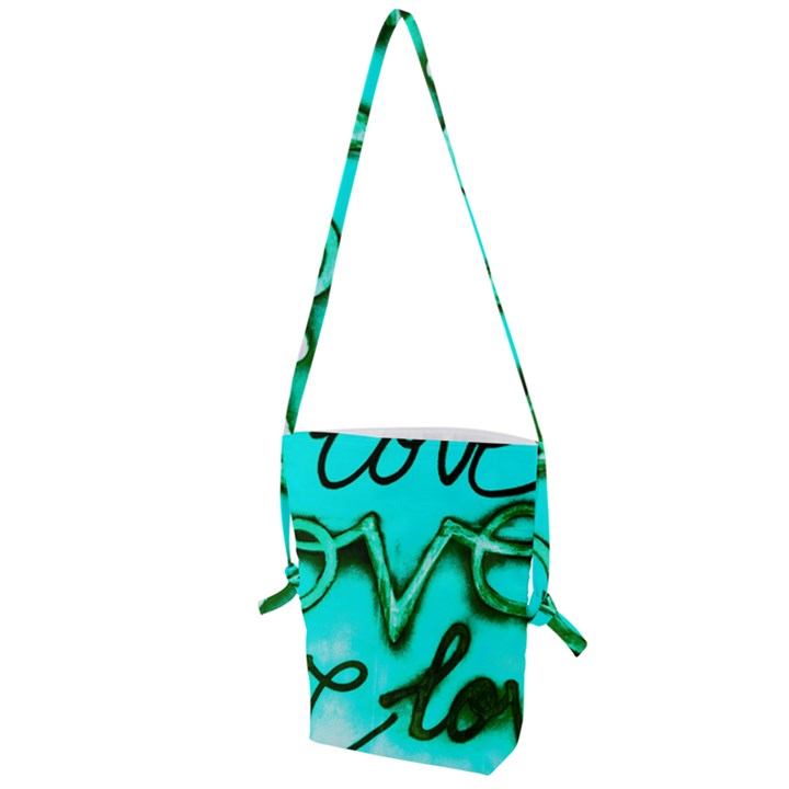  Graffiti Love Folding Shoulder Bag