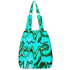  Graffiti Love Center Zip Backpack by essentialimage365