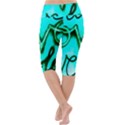  Graffiti Love Lightweight Velour Cropped Yoga Leggings View4