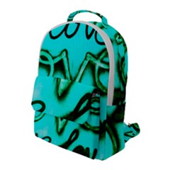  Graffiti Love Flap Pocket Backpack (large) by essentialimage365