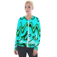  Graffiti Love Velvet Zip Up Jacket by essentialimage365