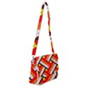 Pop Art Mosaic Shoulder Bag with Back Zipper View1