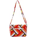 Pop Art Mosaic Shoulder Bag with Back Zipper View3