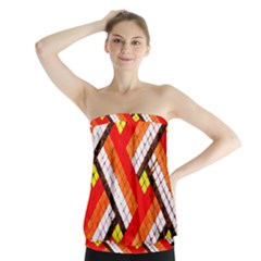 Pop Art Mosaic Strapless Top by essentialimage365