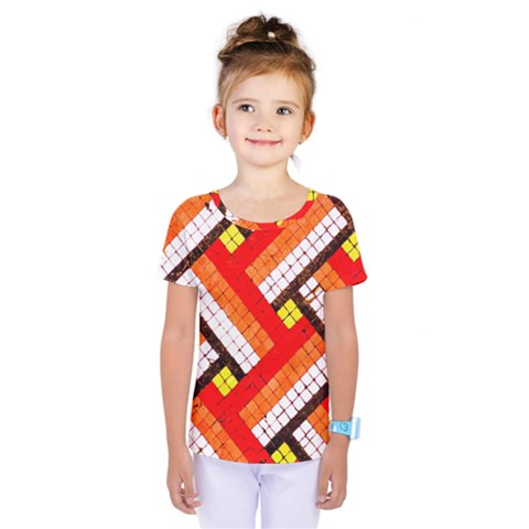 Pop Art Mosaic Kids  One Piece Tee by essentialimage365