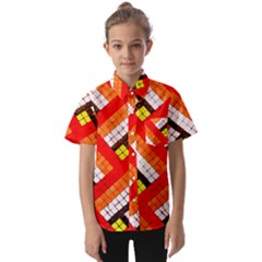 Pop Art Mosaic Kids  Short Sleeve Shirt by essentialimage365