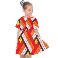 Pop Art Mosaic Kids  Sailor Dress by essentialimage365