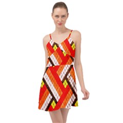 Pop Art Mosaic Summer Time Chiffon Dress by essentialimage365