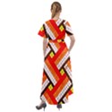 Pop Art Mosaic Front Wrap High Low Dress View2