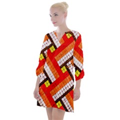 Pop Art Mosaic Open Neck Shift Dress by essentialimage365