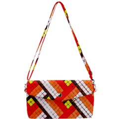 Pop Art Mosaic Removable Strap Clutch Bag by essentialimage365