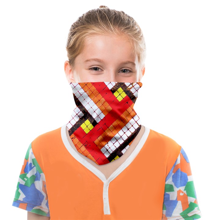 Pop Art Mosaic Face Covering Bandana (Kids)