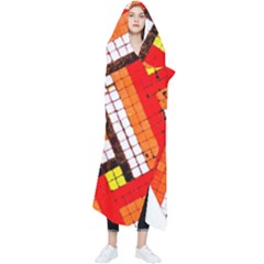 Pop Art Mosaic Wearable Blanket by essentialimage365