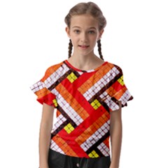 Pop Art Mosaic Kids  Cut Out Flutter Sleeves by essentialimage365