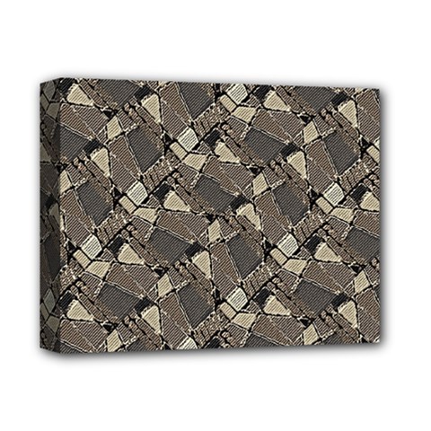 Browns Geometric Abstract Design Deluxe Canvas 14  X 11  (stretched)