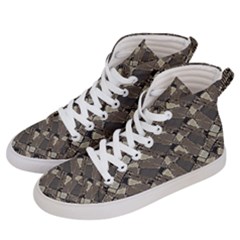 Browns Geometric Abstract Design Men s Hi-top Skate Sneakers