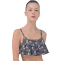 Browns Geometric Abstract Design Frill Bikini Top View1