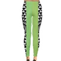  Green Check Pattern, Vertical Mandala Leggings  View2