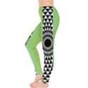  Green Check Pattern, Vertical Mandala Leggings  View3