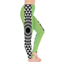  Green Check Pattern, Vertical Mandala Leggings  View4