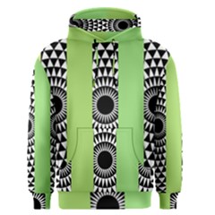  Green Check Pattern, Vertical Mandala Men s Core Hoodie by Magicworlddreamarts1