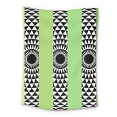  Green Check Pattern, Vertical Mandala Medium Tapestry