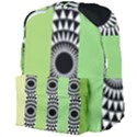  Green Check Pattern, Vertical Mandala Giant Full Print Backpack View4