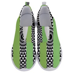  Green Check Pattern, Vertical Mandala No Lace Lightweight Shoes by Magicworlddreamarts1