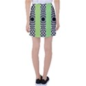  Green Check Pattern, Vertical Mandala Tennis Skirt View2