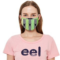  Green Check Pattern, Vertical Mandala Cloth Face Mask (adult)