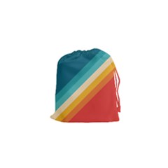 Classic Retro Stripes Drawstring Pouch (xs) by AlphaOmega