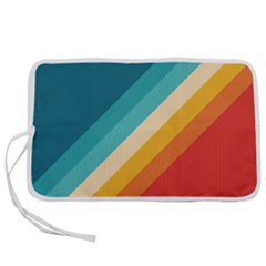 Classic Retro Stripes Pen Storage Case (l)