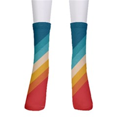 Classic Retro Stripes Men s Crew Socks