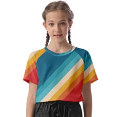 Classic Retro Stripes Kids  Basic Tee by AlphaOmega